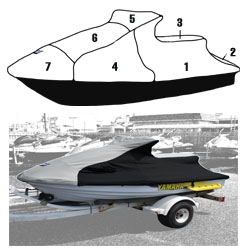 Custom Vented Storage Cover for Yamaha 1994-1997 Wave Raider 700/760/1100