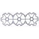 Image 1: Head Cover Gasket for Yamaha 1100/Raider/Venture/Exciter/SUV GP1200 1995-2005