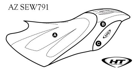 Seat Cover for Yamaha GP 800R (01-02) / 1200R (00-02)