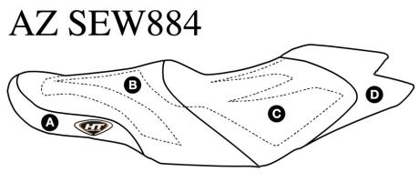Seat Cover for Sea-Doo GTS 130 / GTI (11-17) / Wake 155 (12-17)