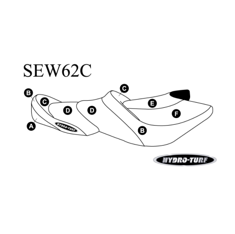 Seat Cover for Kawasaki Ultra 260 LX (10-12) / Ultra LX, 250 LX, 300 310 LX (11-16)