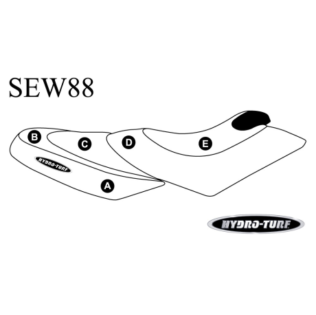 Seat Cover for Sea-Doo GTX Di (02-03) / GTX 4-Tec (02-06) / RXT (05-09)
